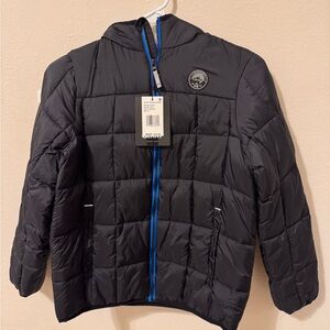 Gerry Weber Kids Black Puffer Jacket with Blue Accents